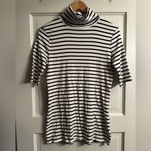 ⭐️ 3/$10 Merona Striped Short Sleeve Turtleneck